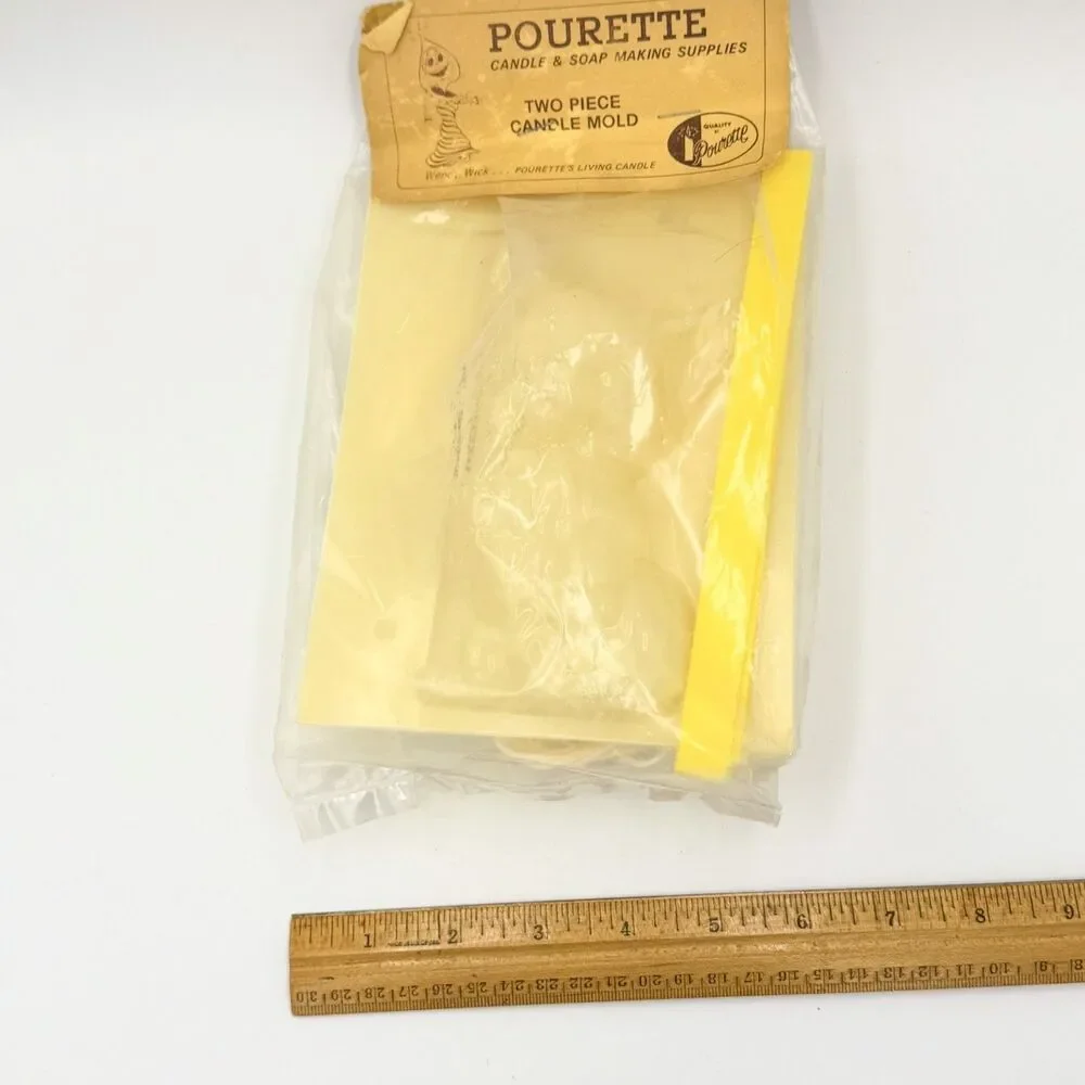 VTG Pourette Cat Kitten Plastic Candle Mold 3D Plaster Soap Craft 5